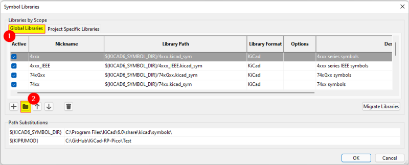 symbol library manager