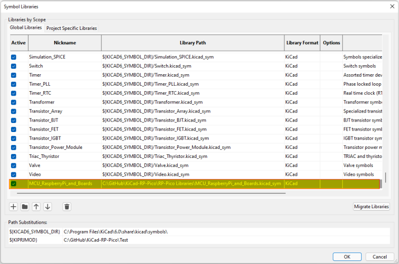 symbol library manager